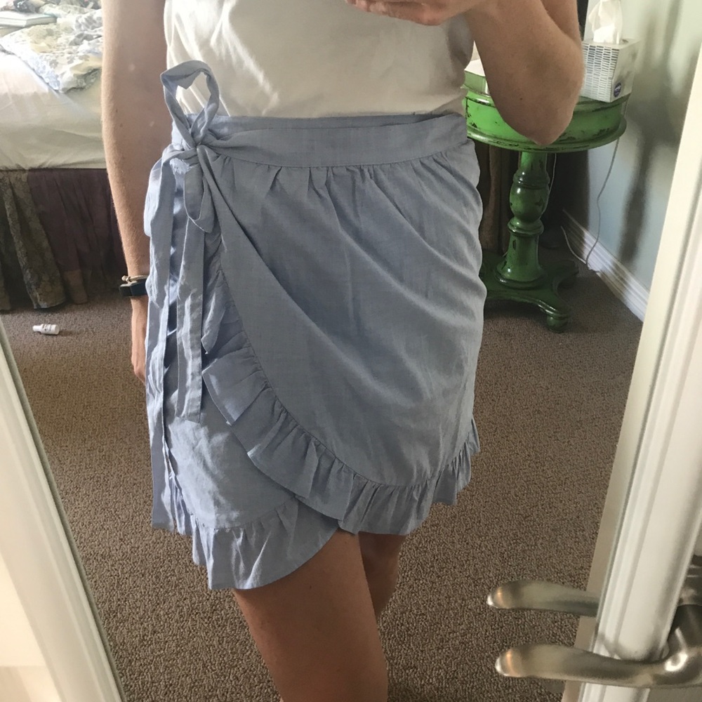 jcrew wrap skirt